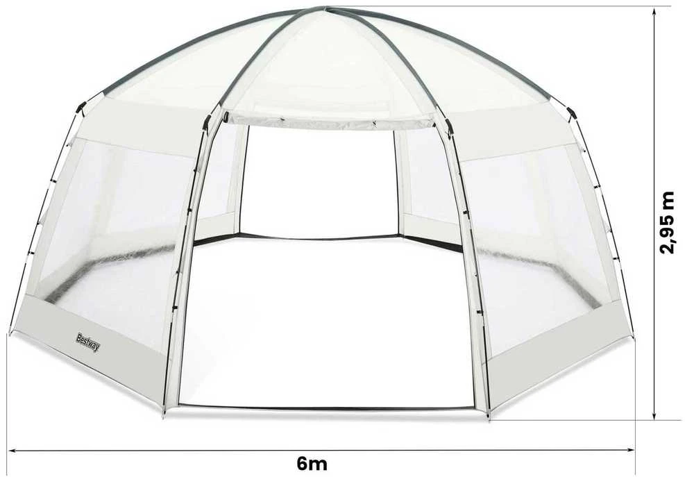 Bestway 2 viename BASEINO UŽDENGIMAS - baseino paviljonas ir sodo pavėsinė 58612