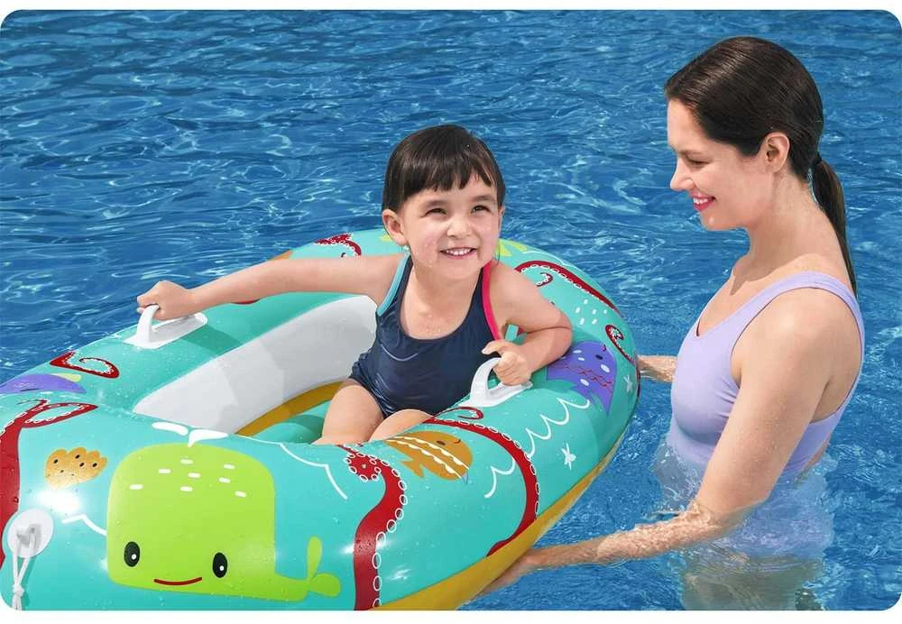 BESTWAY valtis Happy Crustacean Junior 1,19m x 79cm., assorti, 34009
