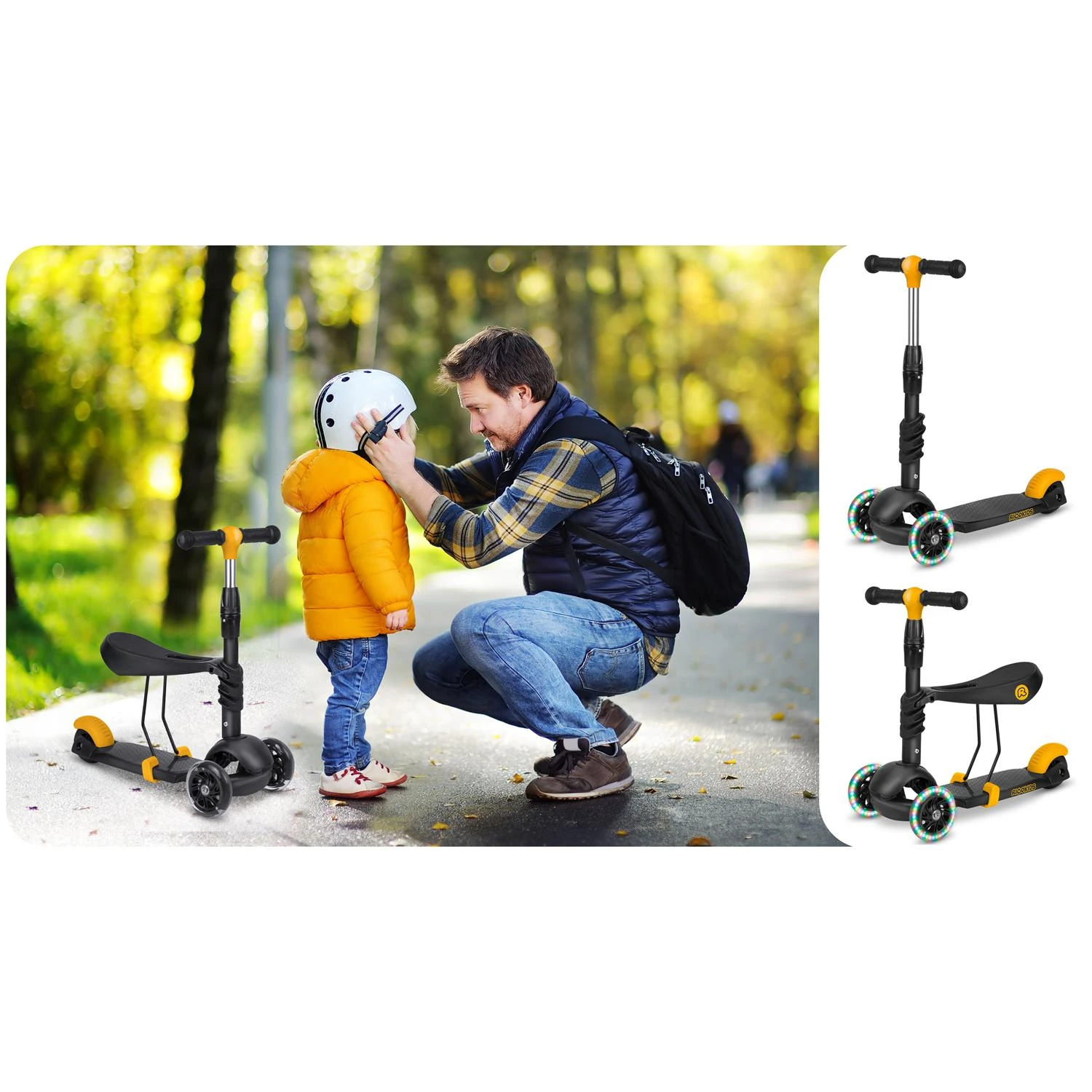 Triratis paspirtukas Ricokids Cubi