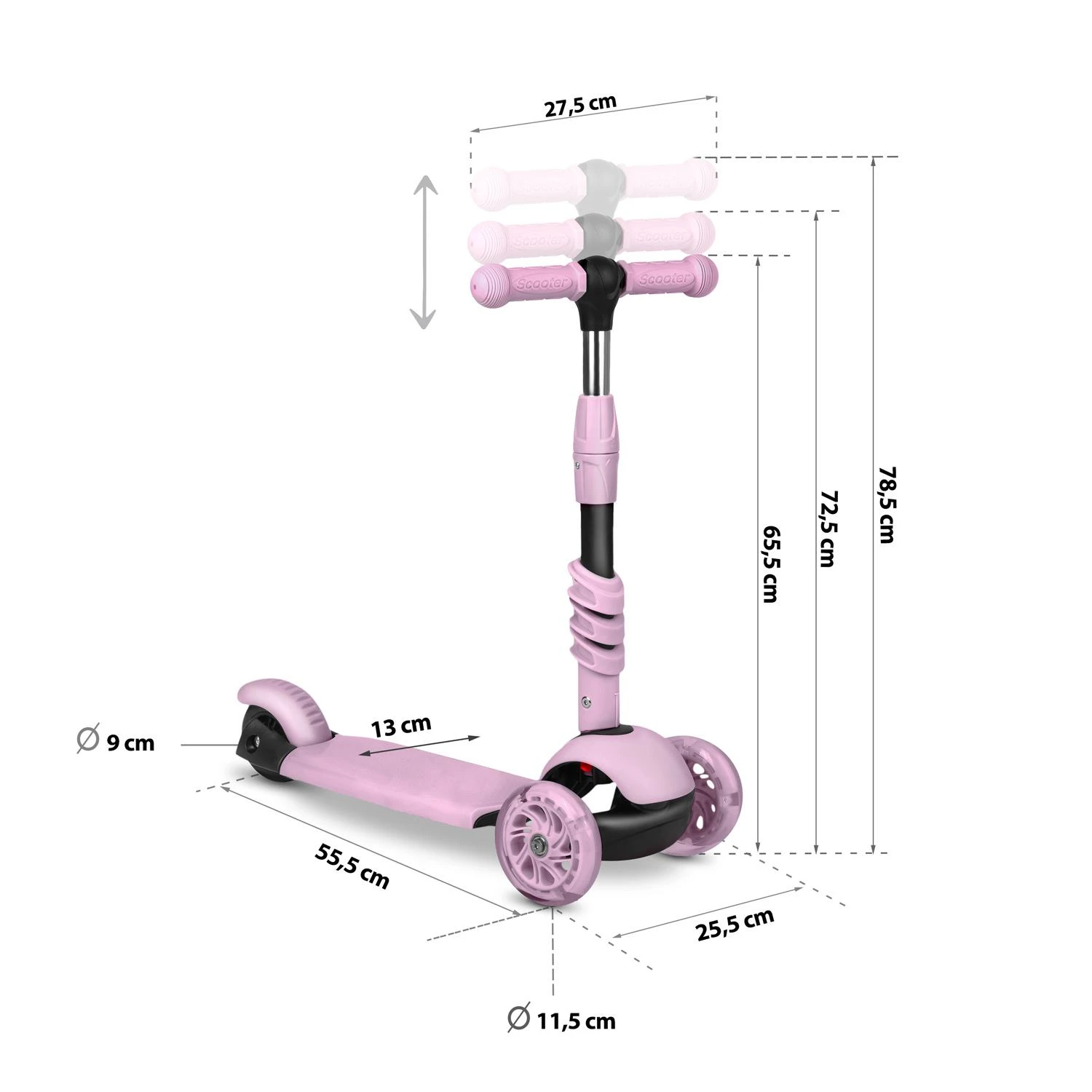Triratis paspirtukas Ricokids Cubi