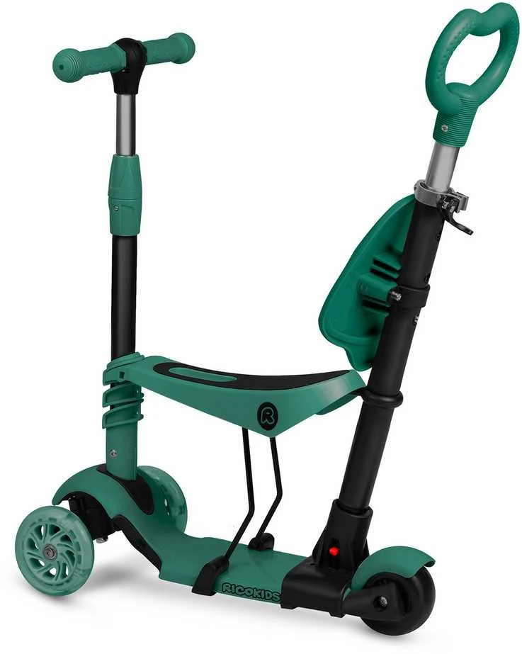 „Ricokids Todi“ triratis paspirtukas – žalias