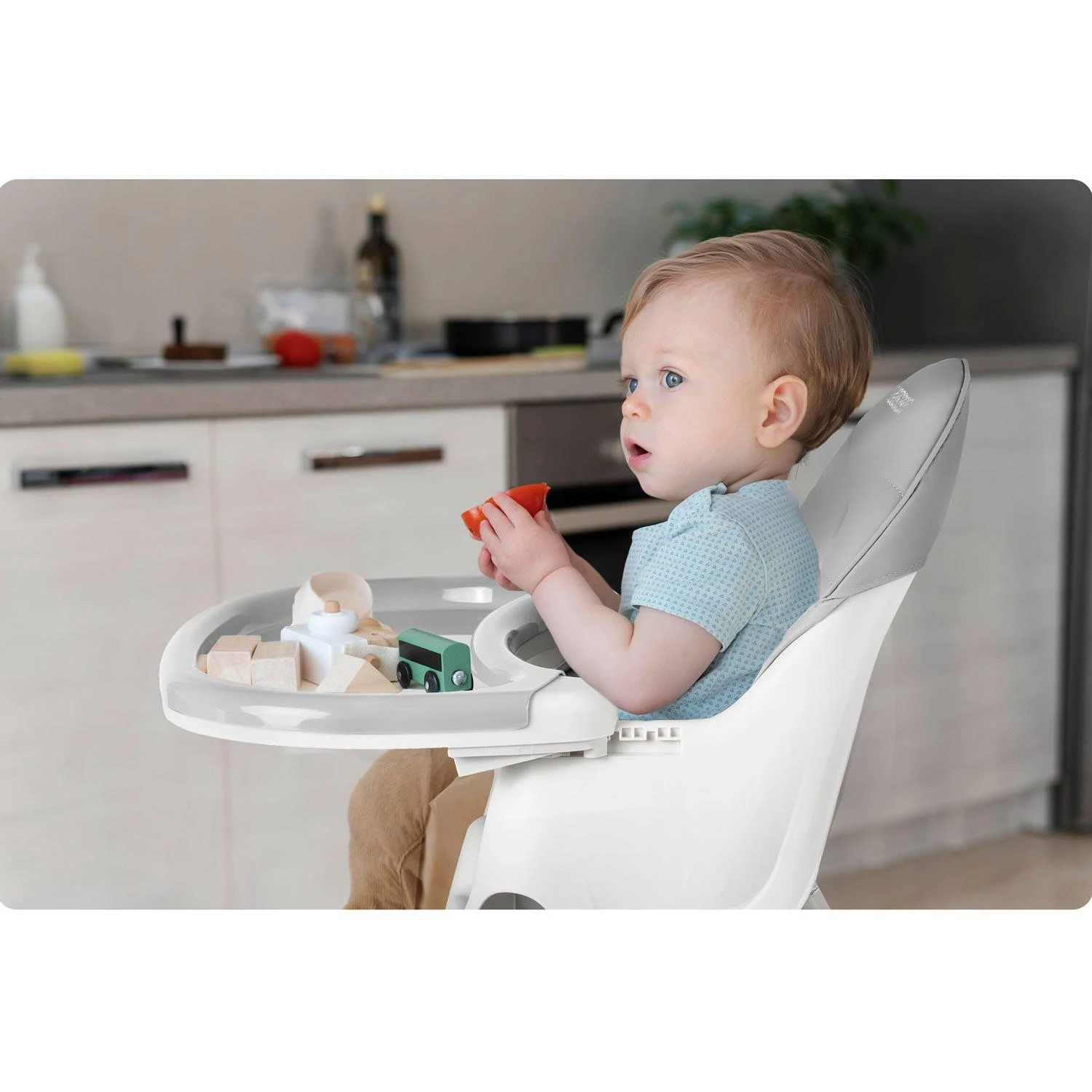 Maitinimo kėdutė Ricokids Milo, pilka