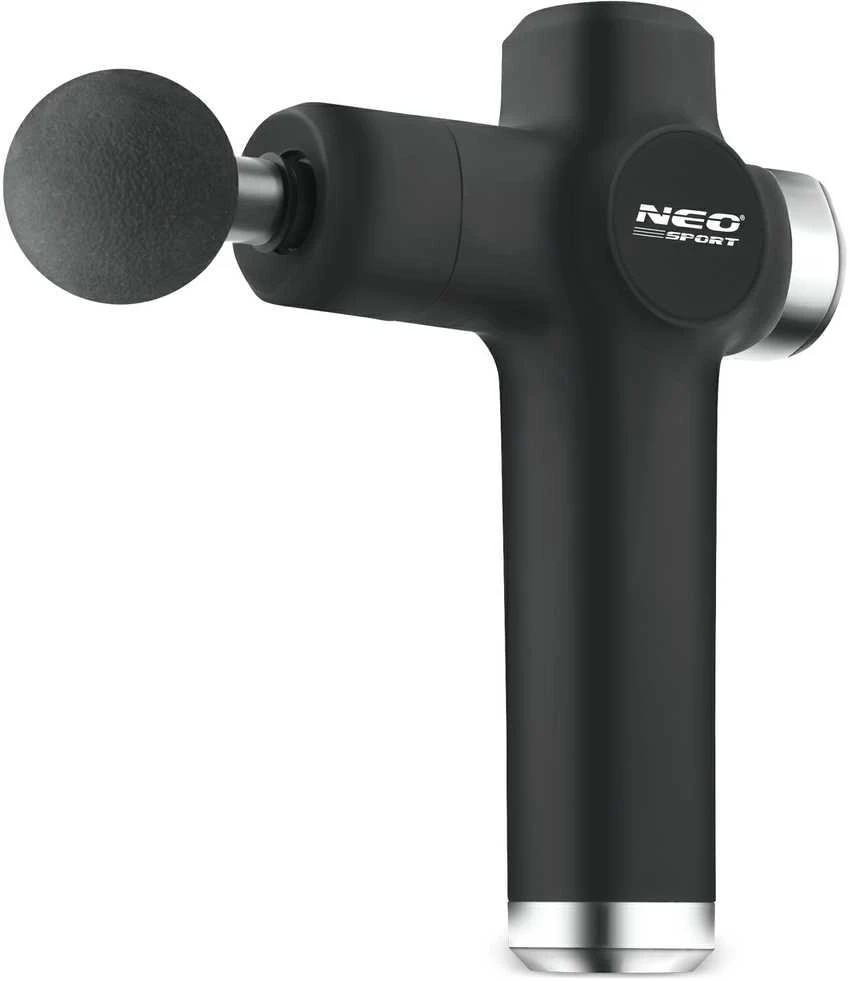 Kūno masažo pistoletas NS-501 Neo-sport juodas su 8 antgaliais