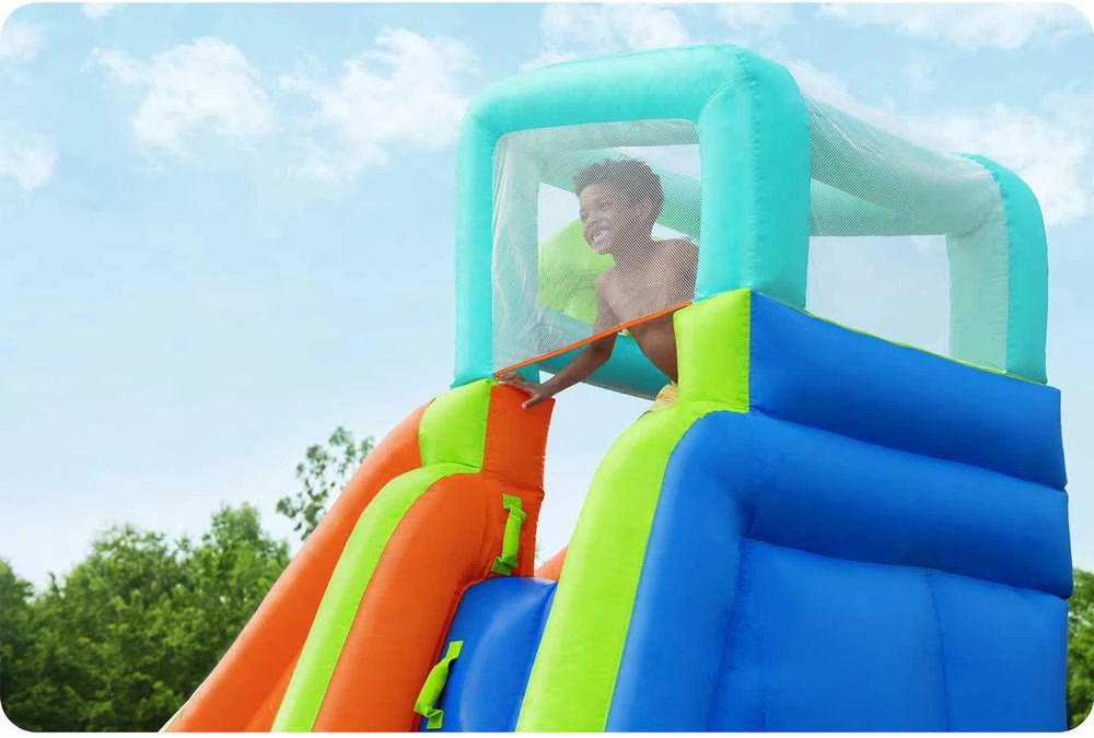 Žaidimų aikštelė Vandens parkas Turbo Splash Mega vandens parkas BESTWAY