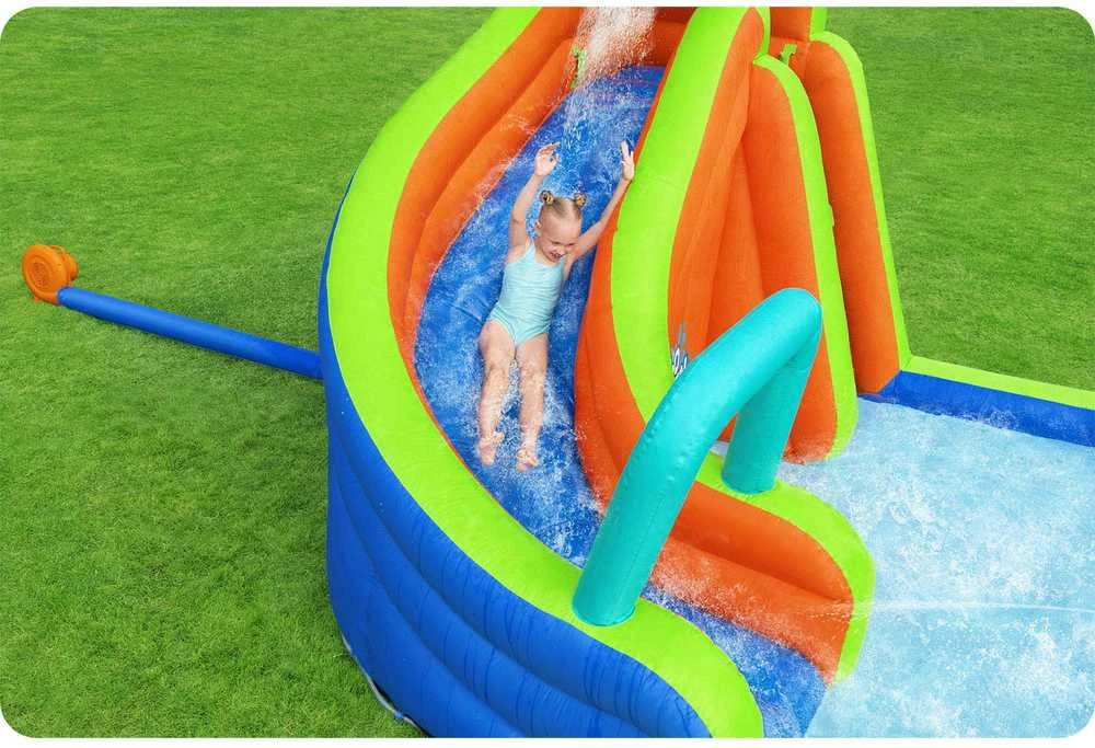 Žaidimų aikštelė Vandens parkas Turbo Splash Mega vandens parkas BESTWAY