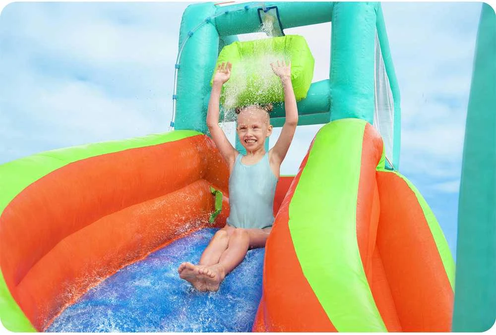 Žaidimų aikštelė Vandens parkas Turbo Splash Mega vandens parkas BESTWAY