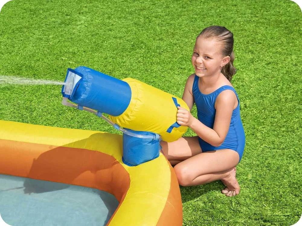 Bestway didžiulė VANDENS ŽAIDIMŲ AIKŠTELĖ 551x502x265cm čiuožykla 53377