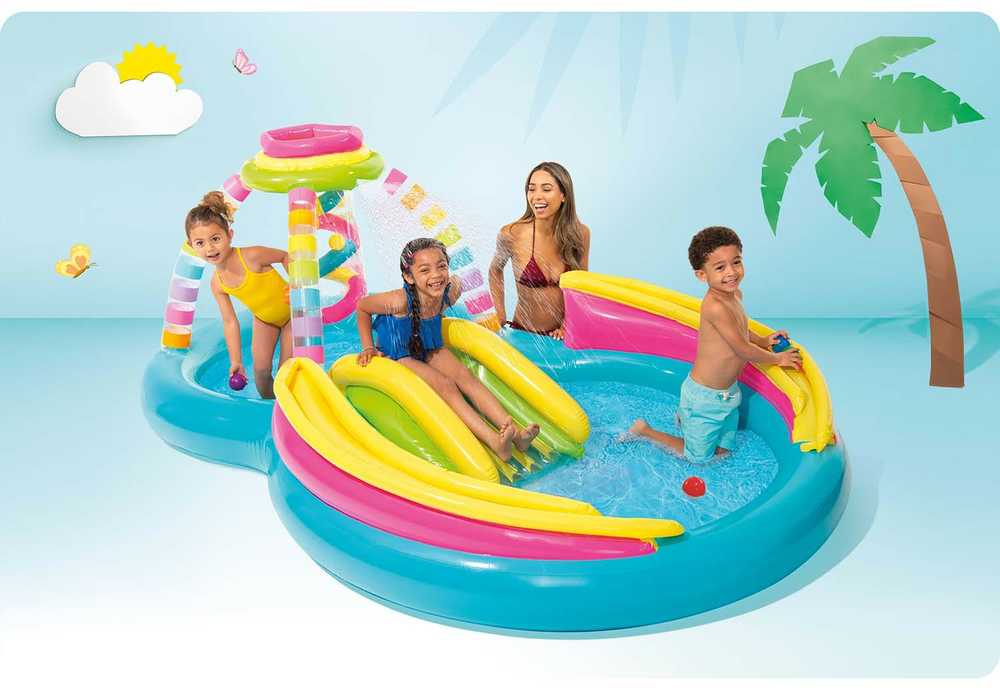 Pripučiama žaidimų aikštelė „Intex 56137 Rainbow“