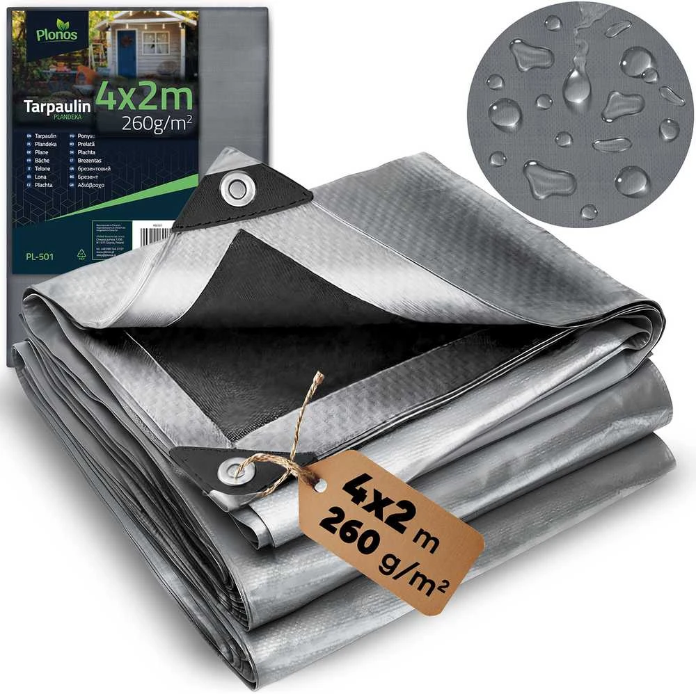 Brezentas 400 x 200 cm 260 g/m2 Plonos PL-501