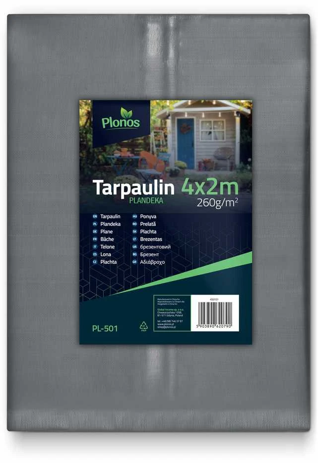 Brezentas 400 x 200 cm 260 g/m2 Plonos PL-501