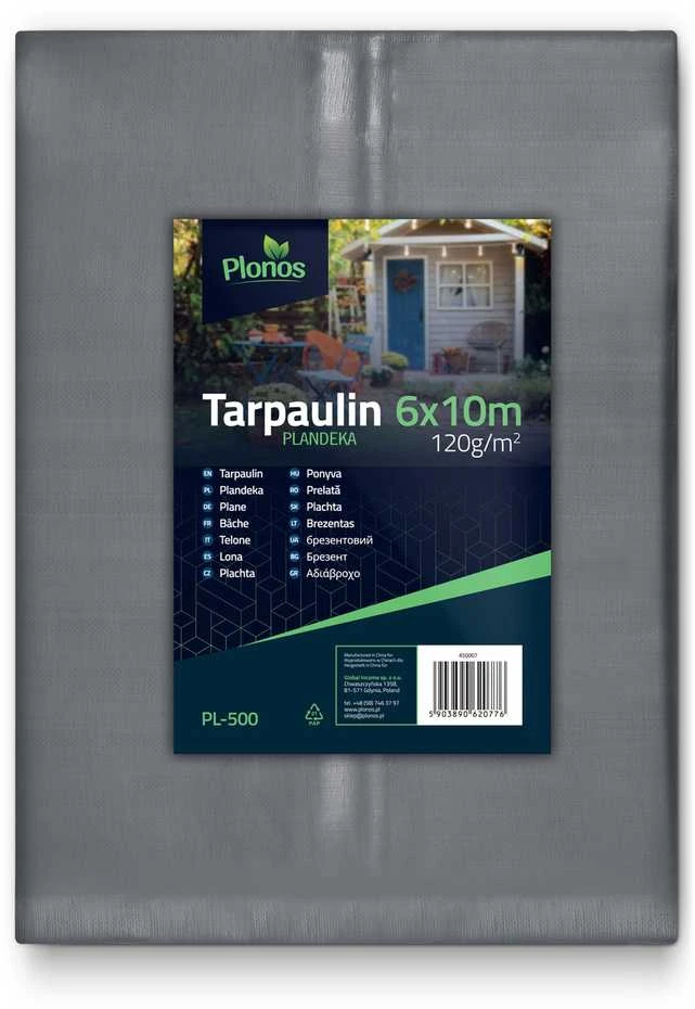 Brezentas 600 x 1000 cm 120 g/m2 Plonos PL-500