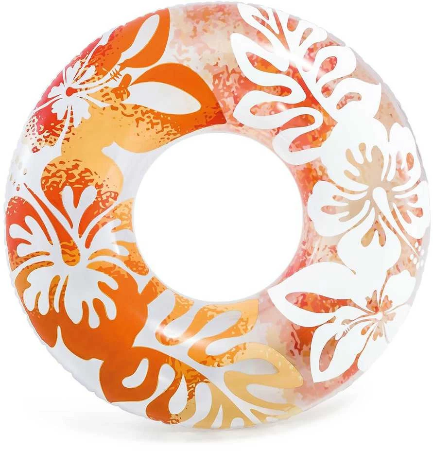 Plaukimo žiedo skersmuo 91 cm 3 spalvos INTEX 59251 oranžinė