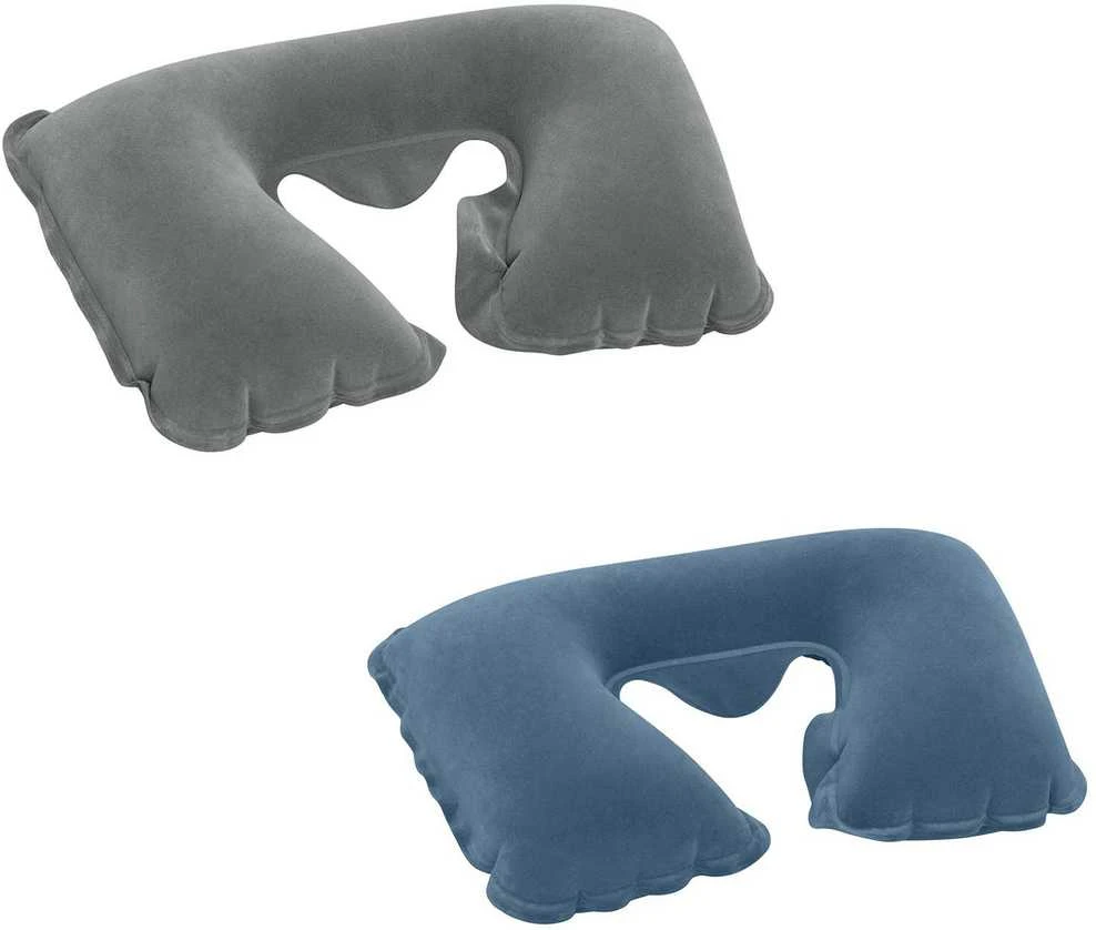 Flokuotų raguolių kelioninė pagalvė 2 spalvos 46 x 28 cm Bestway 67006 mėlyna