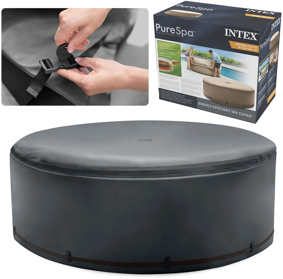 Intex 28523 apvalus termo uždangalas SPA 4 asmenų visų metų naudojimui