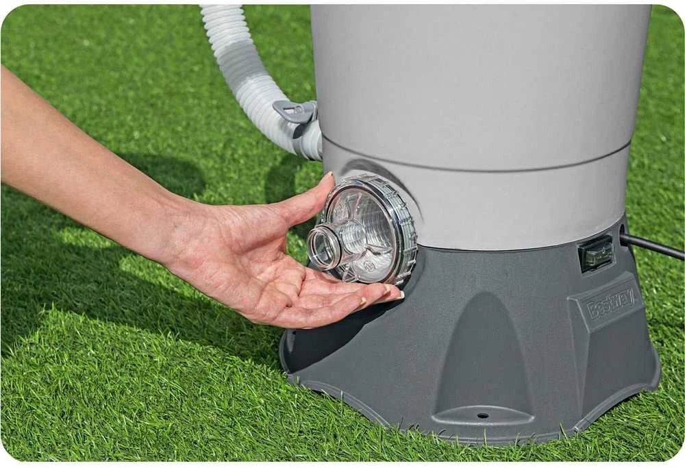 Bestway Baseino smėlio filtro siurblys, 3596 l/h srautas, 1100-16000 l baseinams, su 25 kg smėlio, 32mm žarnos jungtis