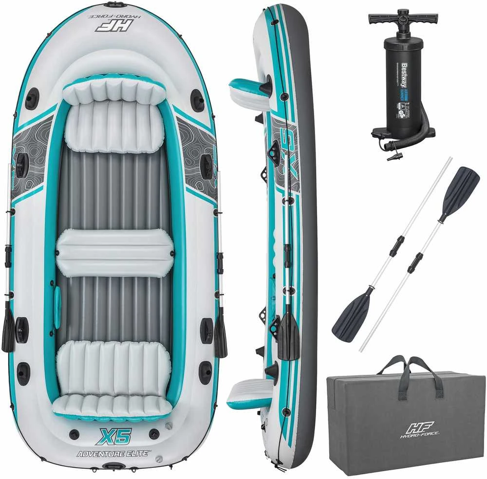 Bestway Pripučiama valtis „Adventure Elite™ X5“ 5 asmenims + irklai 315 x 166 cm 65159