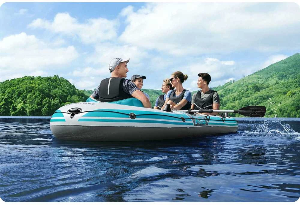 Bestway Pripučiama valtis „Adventure Elite™ X5“ 5 asmenims + irklai 315 x 166 cm 65159