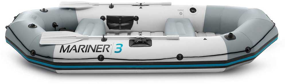„Mariner“ valtis su 3 irklais ir pompa, 297 x 127 x 46 cm, INTEX, 68373
