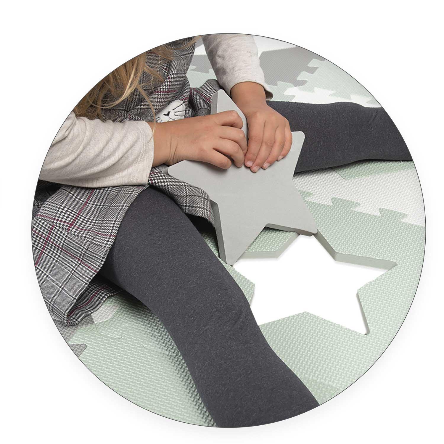 Ricokids Nukido Putplasčio dėlionės kilimėlis 150x150cm 16 vnt.