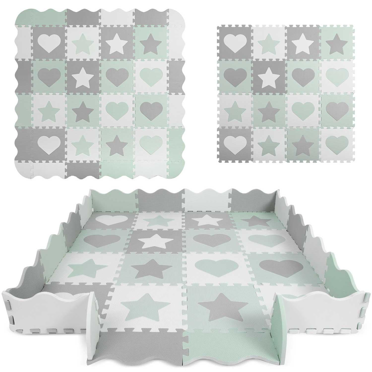 Ricokids Nukido Putplasčio dėlionės kilimėlis 150x150cm 16 vnt.