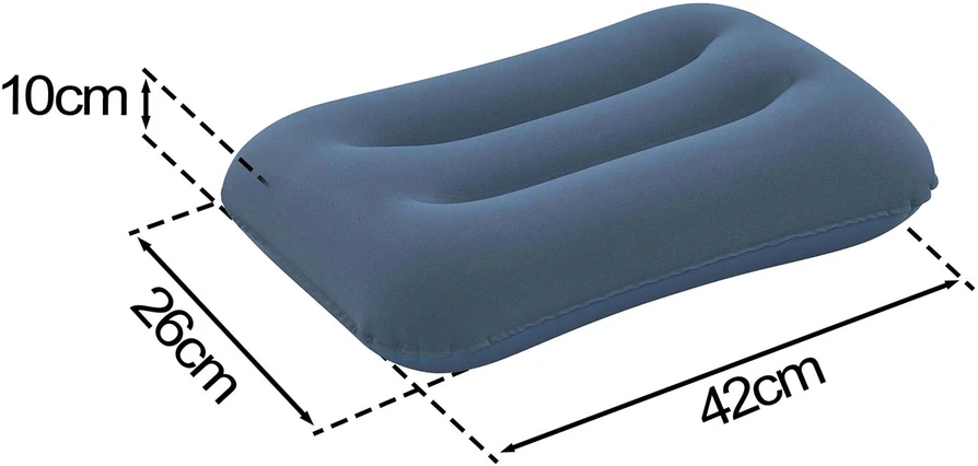 Pripučiama veliūrinė pagalvė 42 x 26 cm Bestway 67121 tamsiai mėlyna