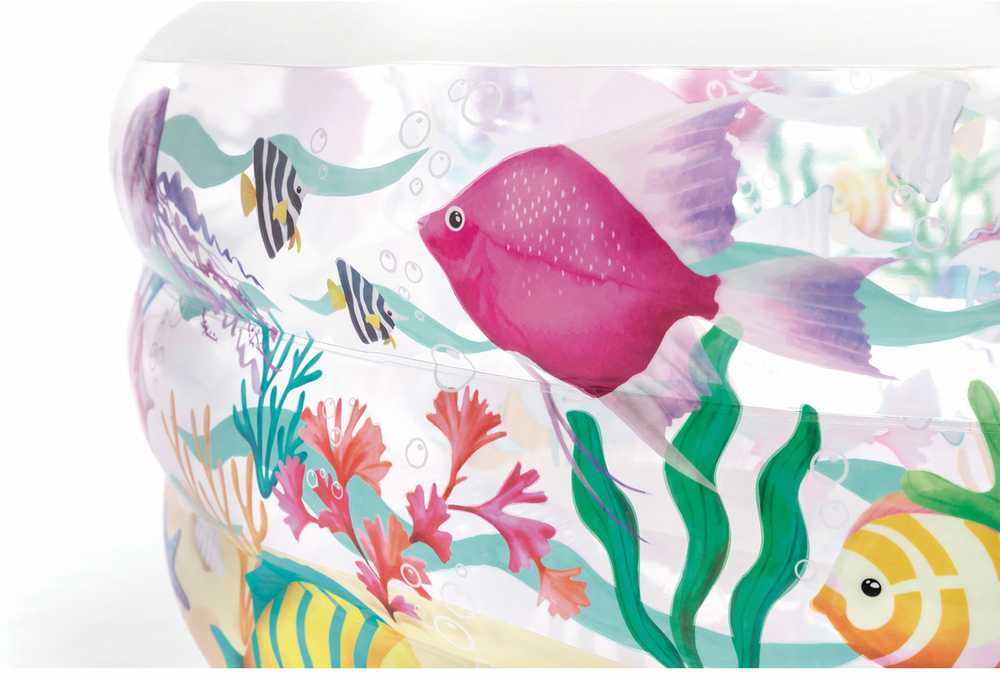Pripučiamas baseinas, vaikiškas baseinėlis, akvariumas, 152x56 cm, INTEX 58480
