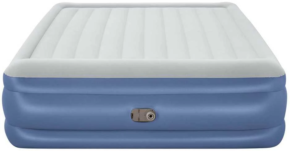 Pripučiamas čiužinys 203 x 193 x 56 cm su įmontuotu elektriniu siurbliu Bestway 67692