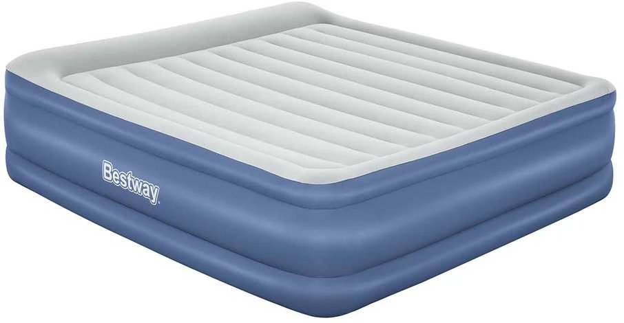 Pripučiamas čiužinys 203 x 193 x 56 cm su įmontuotu elektriniu siurbliu Bestway 67692