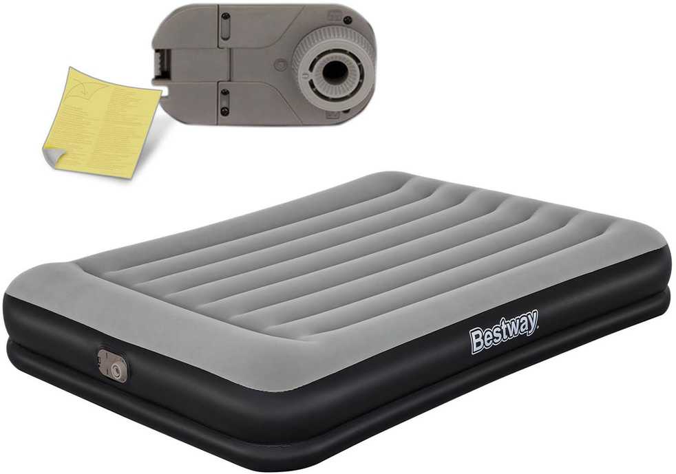Pripučiamas čiužinys Bestway 67725 Tritech Queen 203x152x36 cm, su integruota pompa