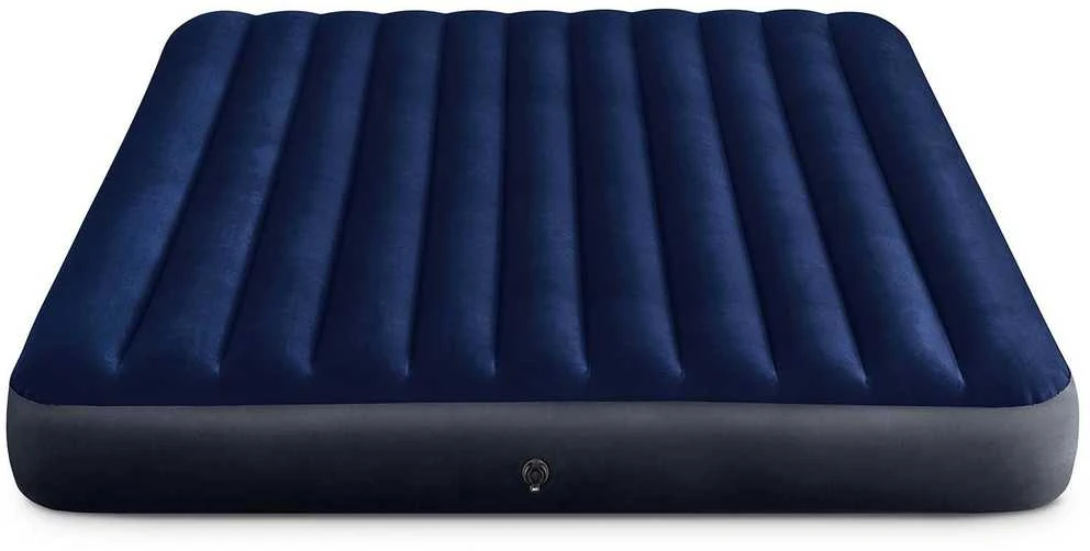 Pripučiamas čiužinys 203x183x25 cm su stūmokliniu pompa INTEX 64755