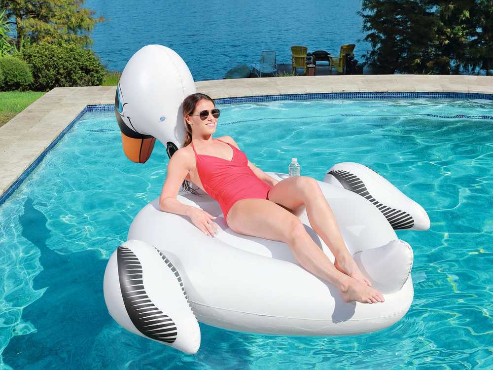 Pripučiamas čiužinys „Swan“, 201 x 160 cm, „Bestway 41109“
