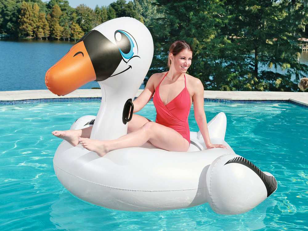 Pripučiamas čiužinys „Swan“, 201 x 160 cm, „Bestway 41109“