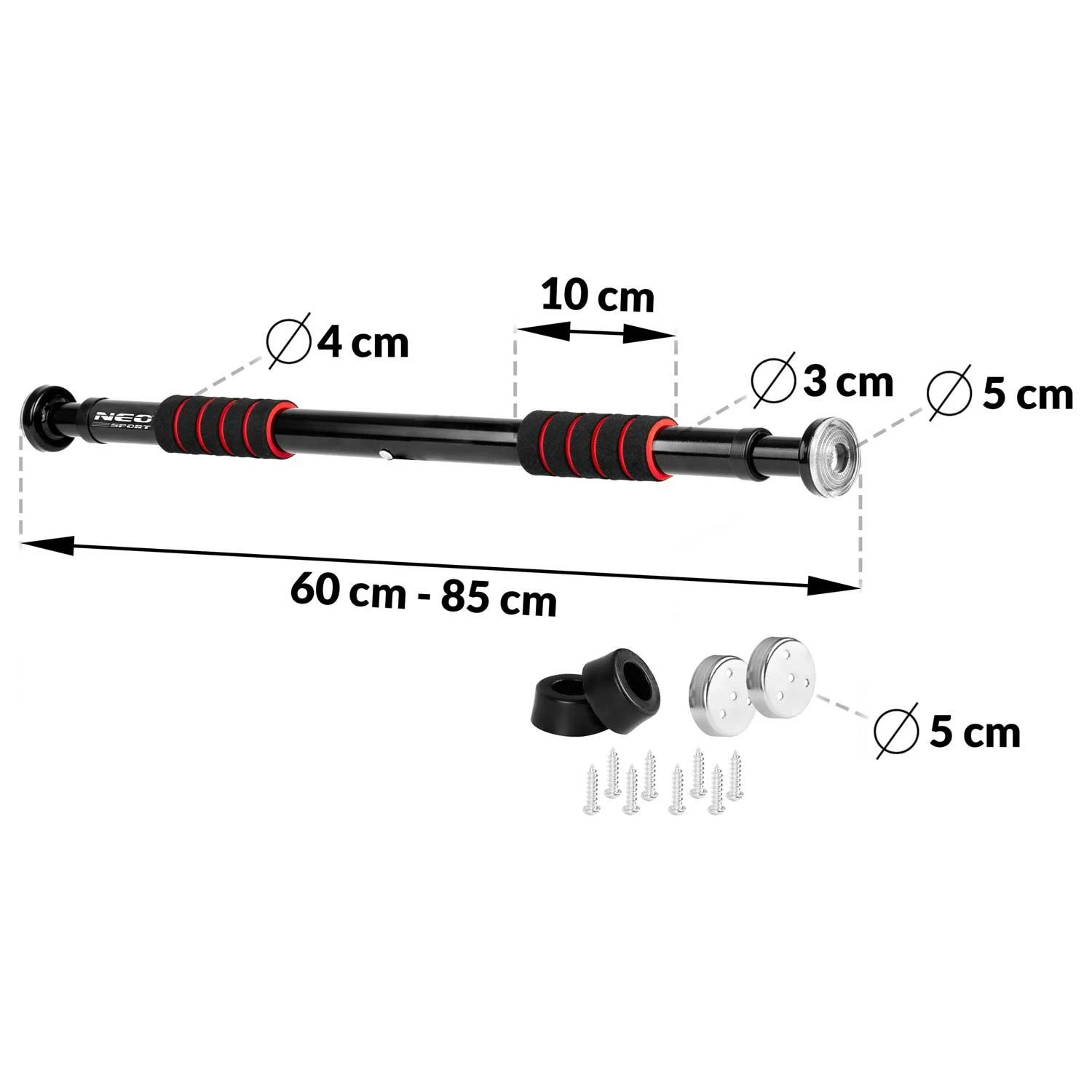 Neo-Sport Prisitraukimų skersinis 60–85 cm NS-310