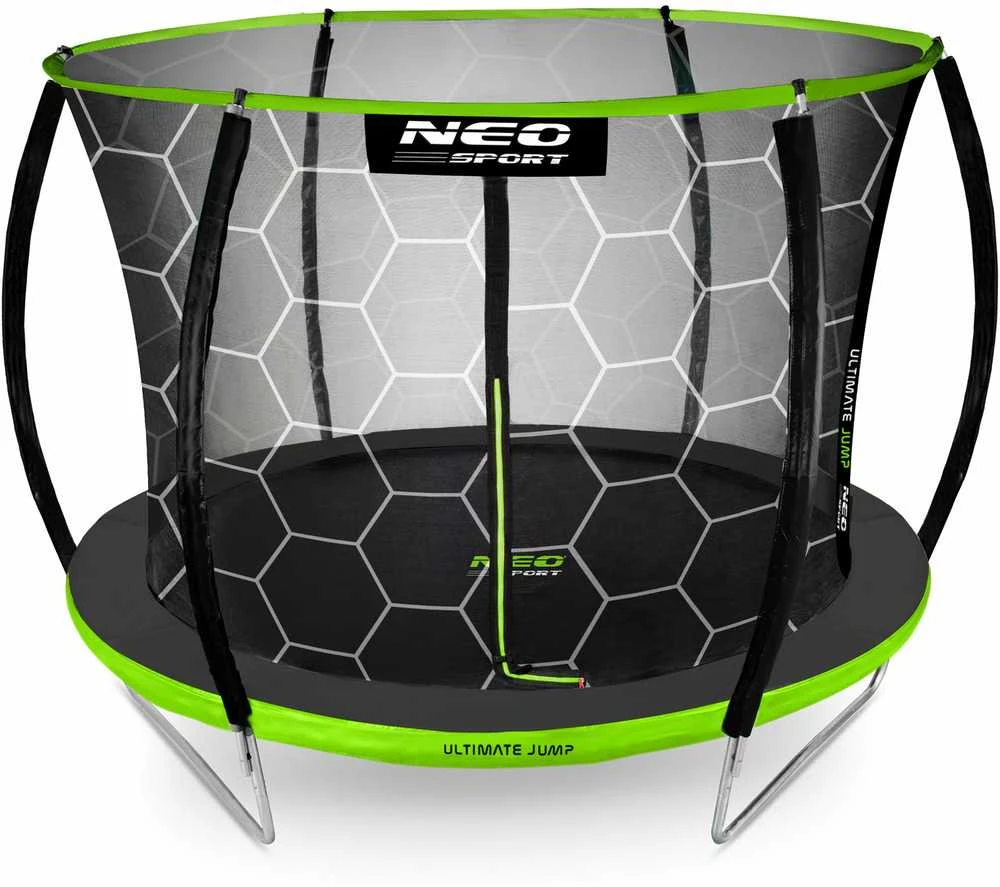 Profiliuotas sodo batutas 12 pėdų / 374 cm su vidiniu Neo-Sport tinkleliu