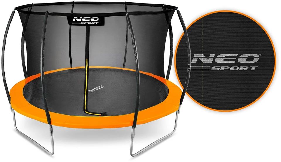 Profiliuotas sodo batutas 12 pėdų / 374 cm su vidiniu Neo-Sport tinkleliu