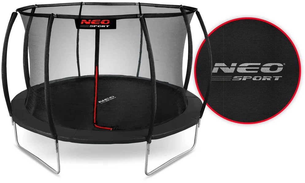 Profiliuotas sodo batutas 12 pėdų / 374 cm su vidiniu Neo-Sport tinkleliu