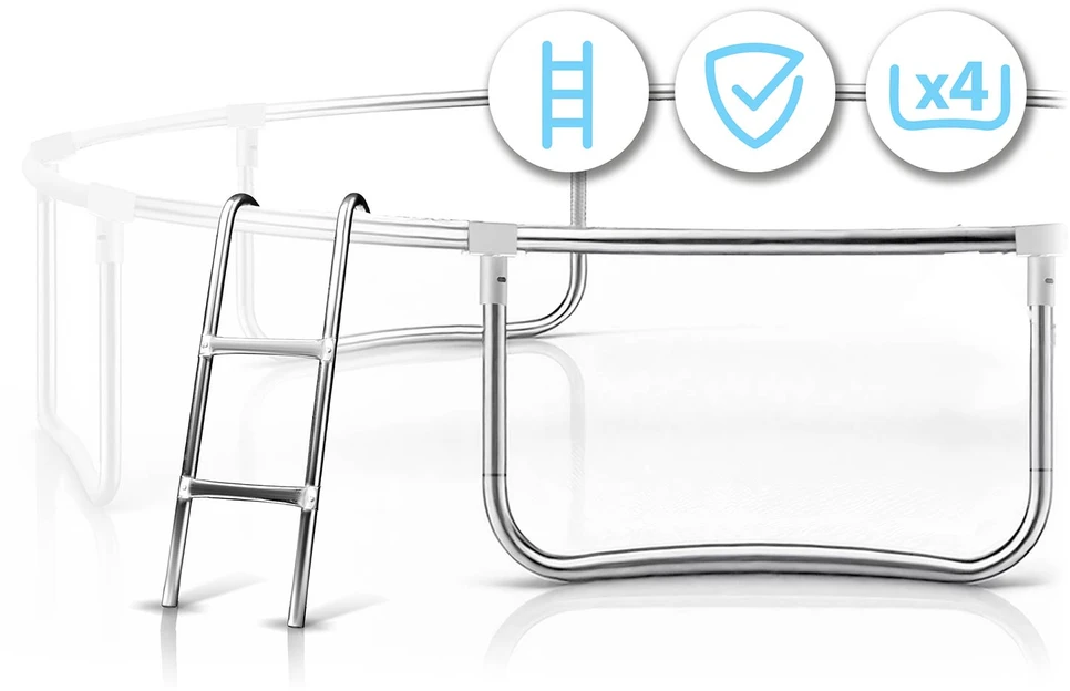 Profiliuotas sodo batutas 12 pėdų / 374 cm su vidiniu Neo-Sport tinkleliu