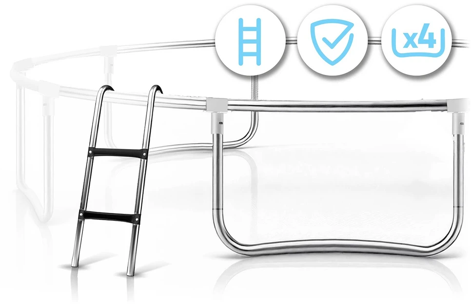 Profiliuotas sodo batutas 12 pėdų / 374 cm su vidiniu Neo-Sport tinkleliu