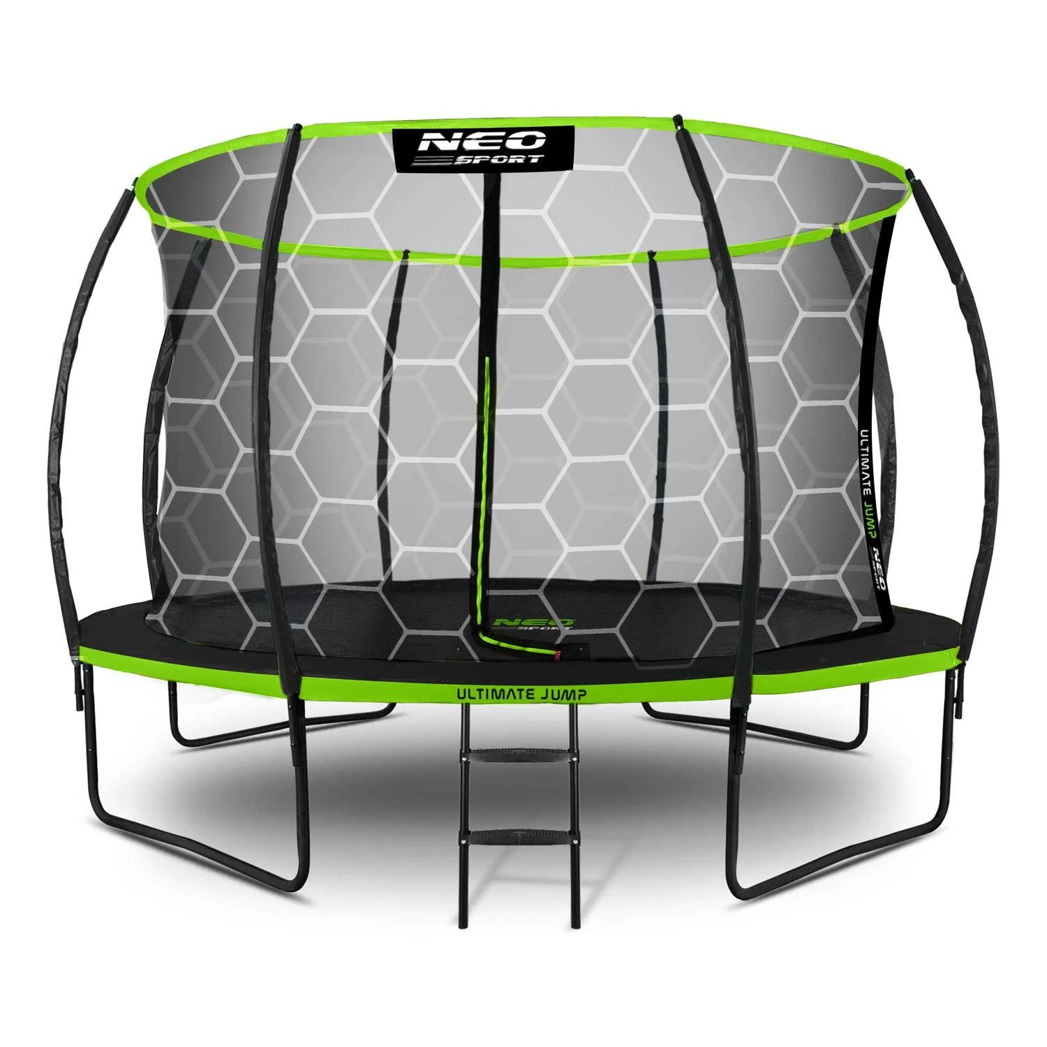 Profiliuotas sodo batutas 12 pėdų / 374 cm su vidiniu Neo-Sport tinkleliu