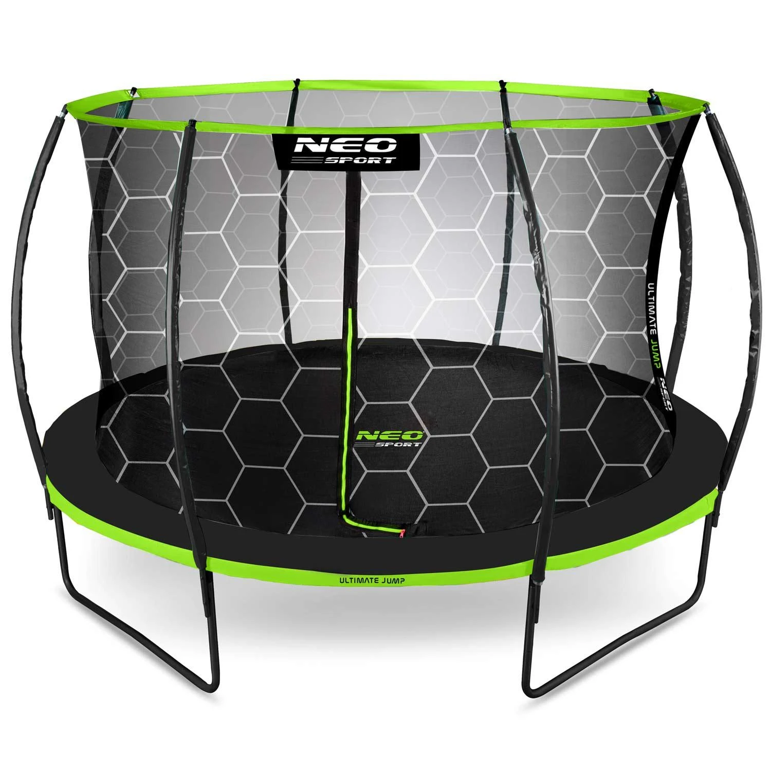 Profiliuotas sodo batutas 12 pėdų / 374 cm su vidiniu Neo-Sport tinkleliu