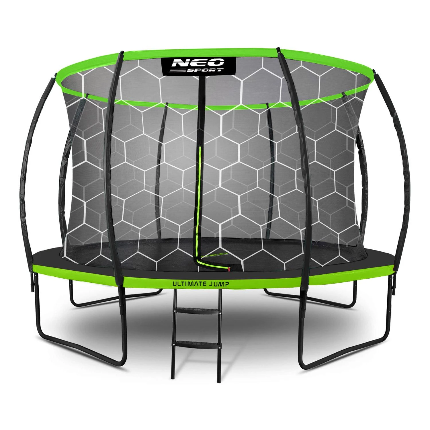 Profiliuotas sodo batutas 12 pėdų / 374 cm su vidiniu Neo-Sport tinkleliu