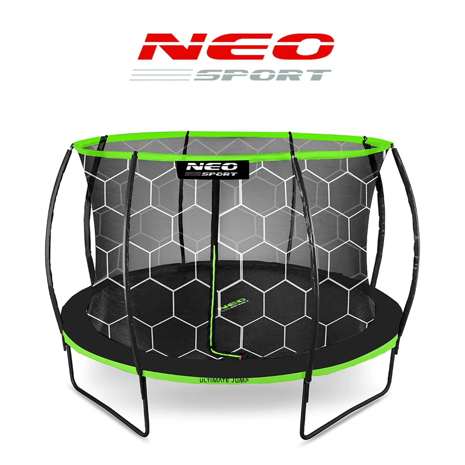 Profiliuotas sodo batutas 12 pėdų / 374 cm su vidiniu Neo-Sport tinkleliu