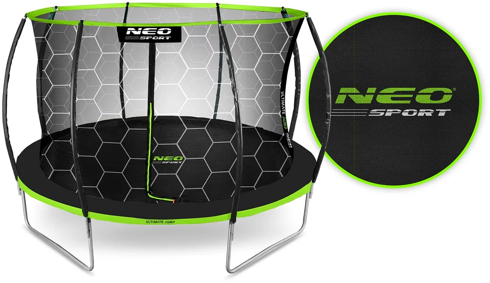 Profiliuotas sodo batutas 14 pėdų / 435 cm su vidiniu Neo-Sport tinkleliu