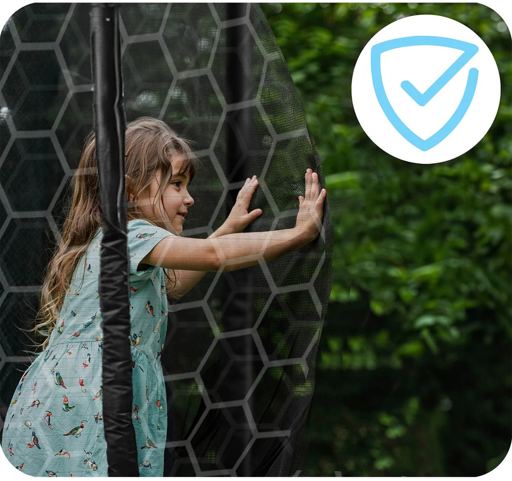 Profiliuotas sodo batutas 14 pėdų / 435 cm su vidiniu Neo-Sport tinkleliu