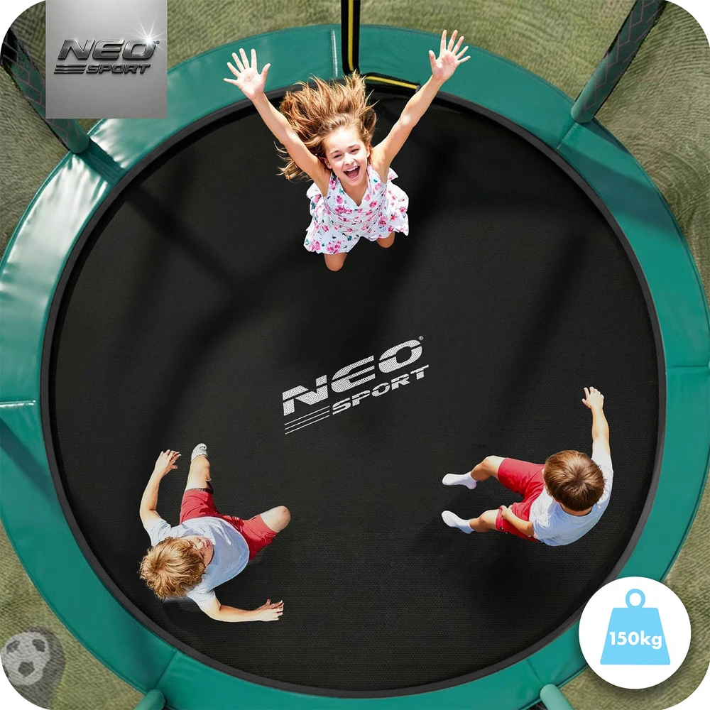 Profiliuotas sodo batutas 14 pėdų / 435 cm su vidiniu Neo-Sport tinkleliu