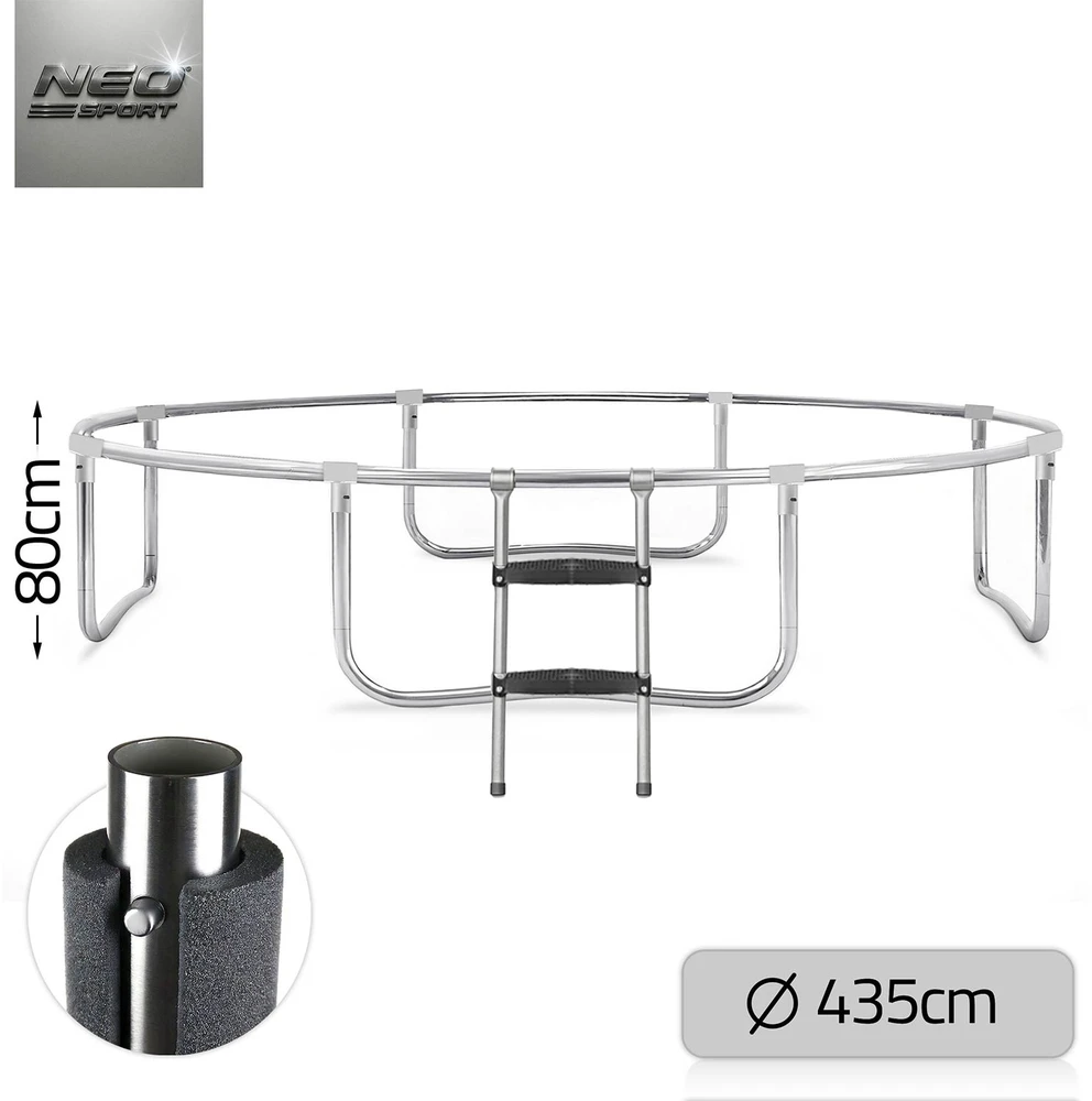 Profiliuotas sodo batutas 14 pėdų / 435 cm su vidiniu Neo-Sport tinkleliu