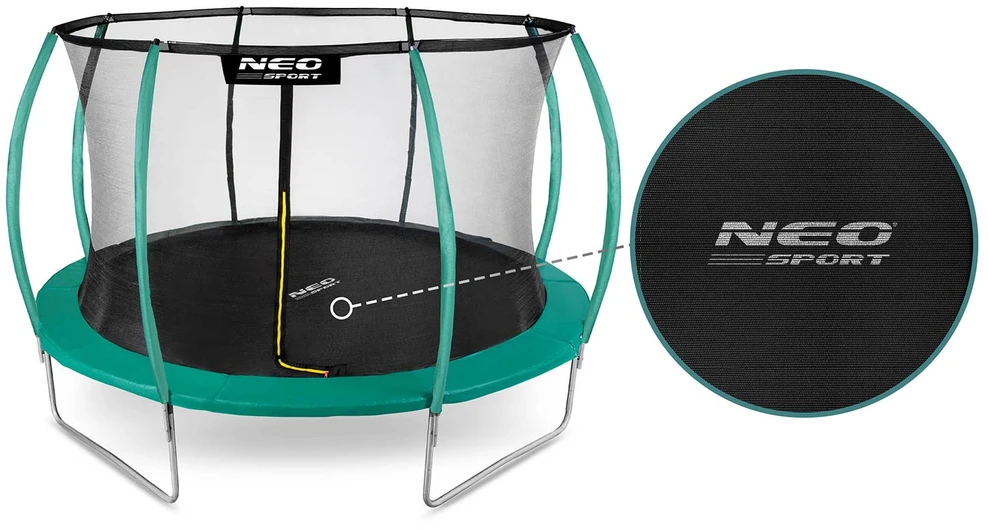 Profiliuotas sodo batutas 14 pėdų / 435 cm su vidiniu Neo-Sport tinkleliu