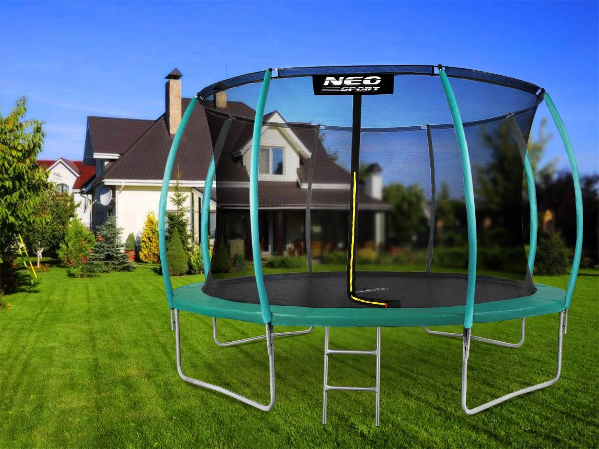 Profiliuotas sodo batutas 14 pėdų / 435 cm su vidiniu Neo-Sport tinkleliu