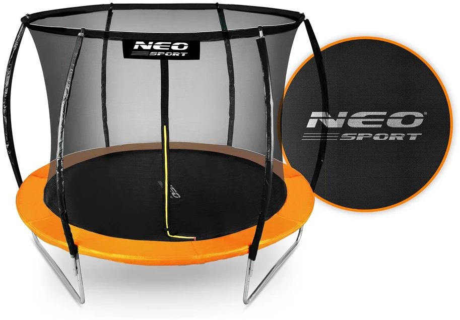 Profiliuotas sodo batutas 8 pėdų / 252 cm su vidiniu Neo-Sport tinkleliu