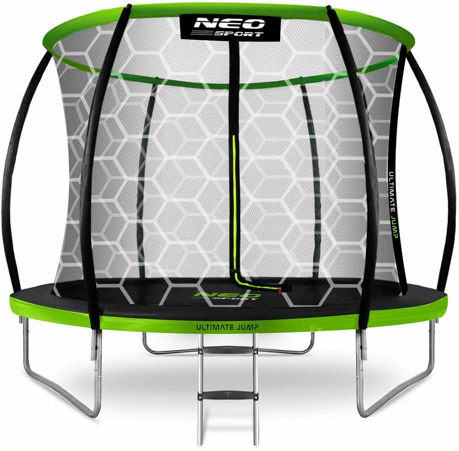 Profiliuotas sodo batutas 8 pėdų / 252 cm su vidiniu Neo-Sport tinkleliu